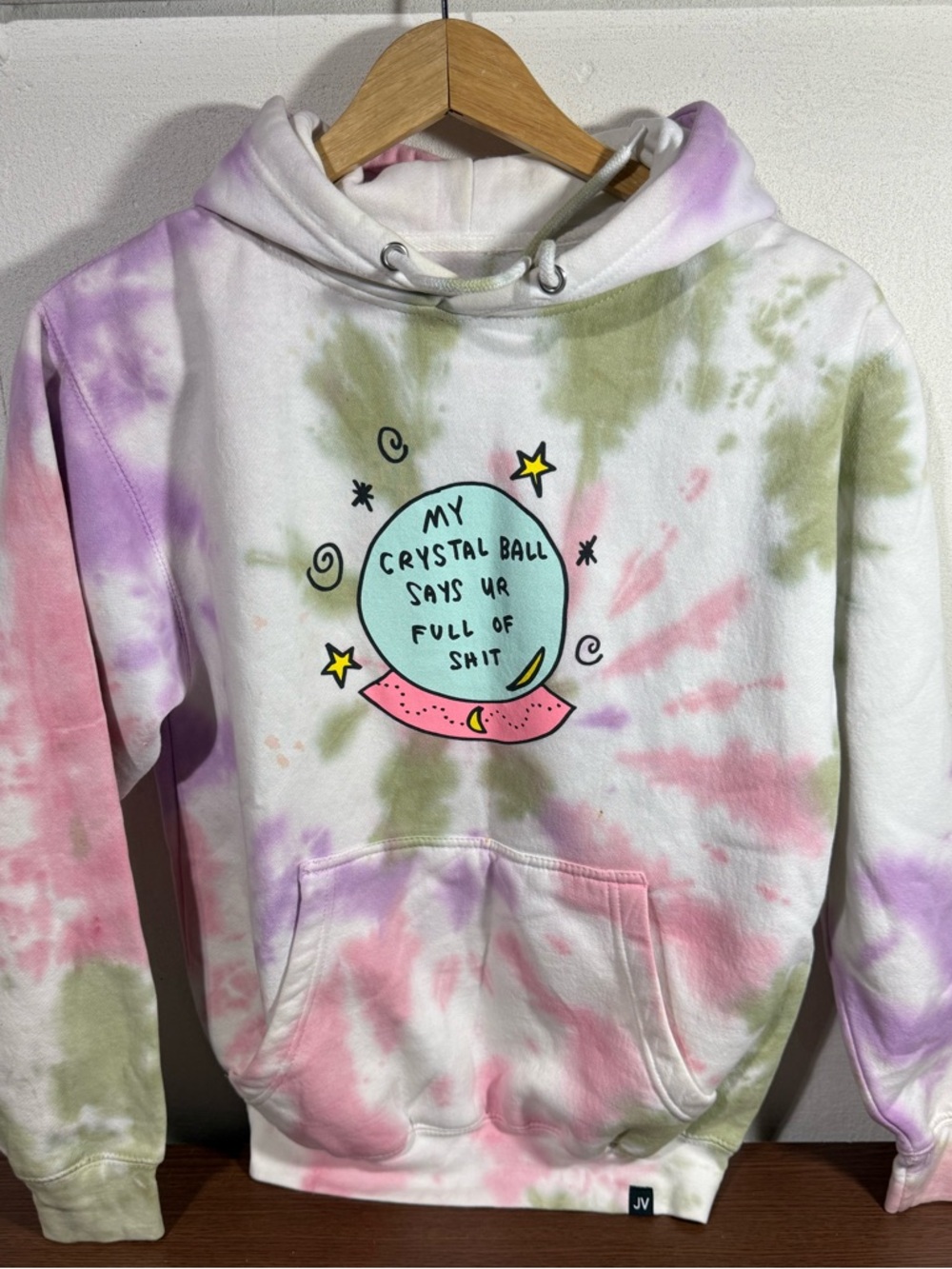 Jac Vanek Tie Dye Crystal Ball Hoodie Sz. Small